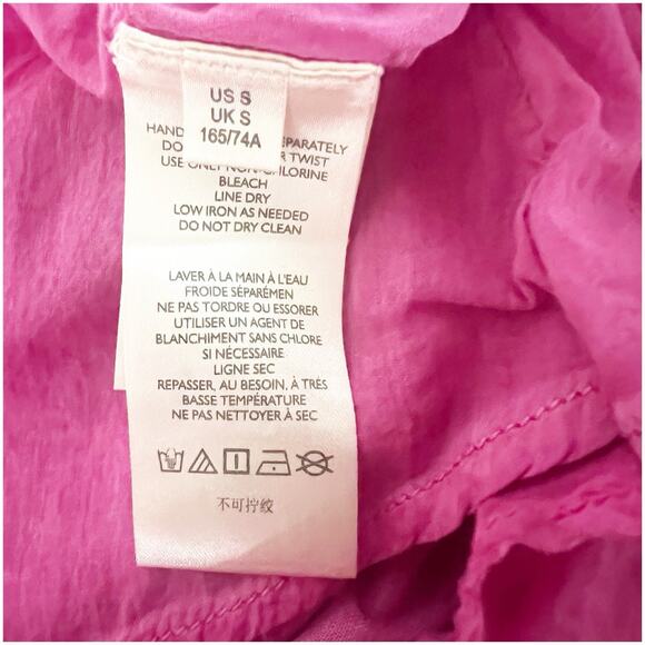 Pilcro By Anthropologie Distress Wash Flounce Peasant Mini Skirt Size Small Pink - Picture 4 of 9